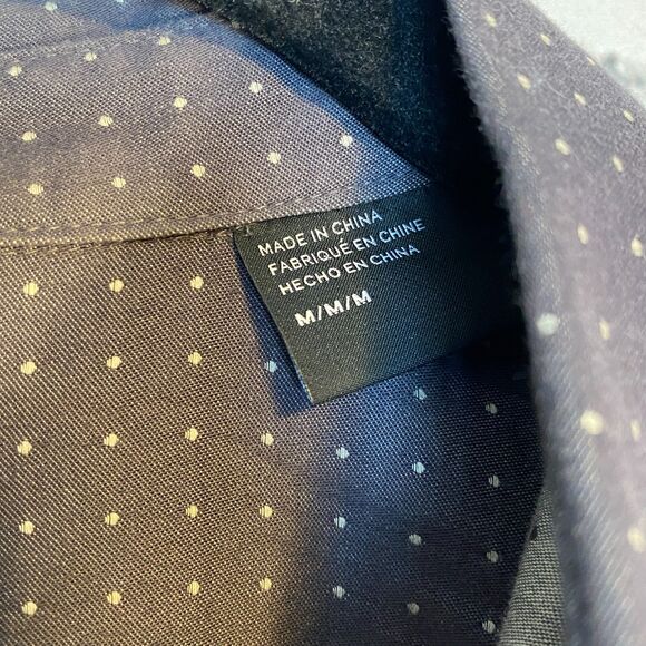 Armani Exchange Men's Regular Fit Long Sleeve Button Up Shirt Size M Dark Gray - Picture 11 of 11